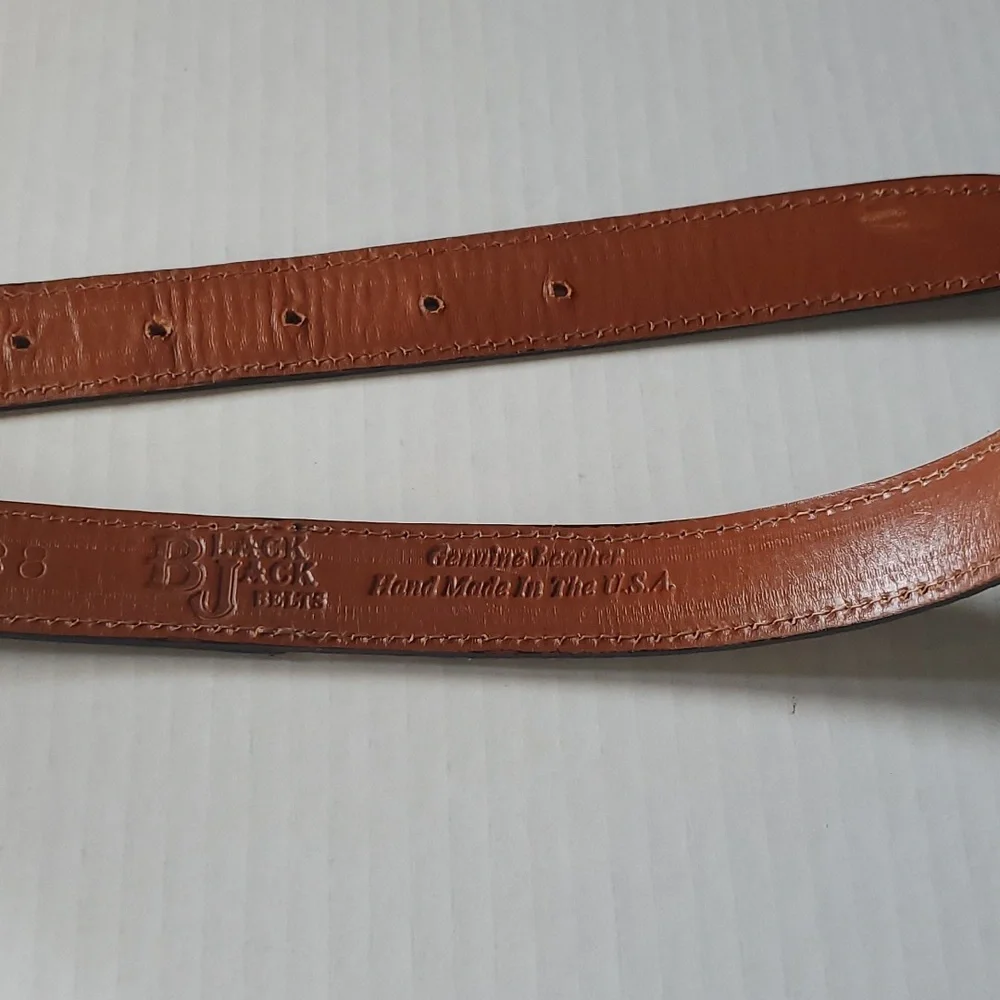 Snakeskin Genuine Leather Belt  sz 38 - Picture 5 of 13